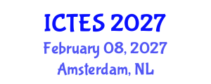 International Conference on Teaching and Education Sciences (ICTES) February 08, 2027 - Amsterdam, Netherlands International Conference on Teaching and Education Sciences (ICTES) February 08, 2027 - Amsterdam, Netherlands