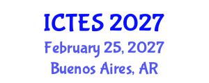 International Conference on Teaching and Education Sciences (ICTES) February 25, 2027 - Buenos Aires, Argentina International Conference on Teaching and Education Sciences (ICTES) February 25, 2027 - Buenos Aires, Argentina