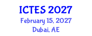 International Conference on Teaching and Education Sciences (ICTES) February 15, 2027 - Dubai, United Arab Emirates
