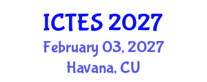 International Conference on Teaching and Education Sciences (ICTES) February 03, 2027 - Havana, Cuba International Conference on Teaching and Education Sciences (ICTES) February 03, 2027 - Havana, Cuba