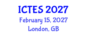 International Conference on Teaching and Education Sciences (ICTES) February 15, 2027 - London, United Kingdom International Conference on Teaching and Education Sciences (ICTES) February 15, 2027 - London, United Kingdom