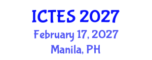 International Conference on Teaching and Education Sciences (ICTES) February 17, 2027 - Manila, Philippines International Conference on Teaching and Education Sciences (ICTES) February 17, 2027 - Manila, Philippines