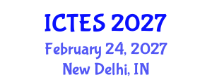 International Conference on Teaching and Education Sciences (ICTES) February 24, 2027 - New Delhi, India International Conference on Teaching and Education Sciences (ICTES) February 24, 2027 - New Delhi, India