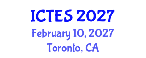 International Conference on Teaching and Education Sciences (ICTES) February 10, 2027 - Toronto, Canada International Conference on Teaching and Education Sciences (ICTES) February 10, 2027 - Toronto, Canada