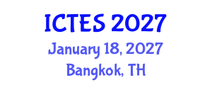 International Conference on Teaching and Education Sciences (ICTES) January 18, 2027 - Bangkok, Thailand International Conference on Teaching and Education Sciences (ICTES) January 18, 2027 - Bangkok, Thailand