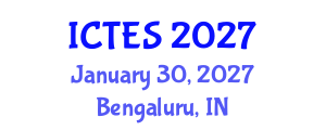 International Conference on Teaching and Education Sciences (ICTES) January 30, 2027 - Bengaluru, India International Conference on Teaching and Education Sciences (ICTES) January 30, 2027 - Bengaluru, India