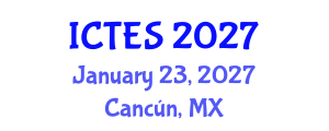 International Conference on Teaching and Education Sciences (ICTES) January 23, 2027 - Cancún, Mexico International Conference on Teaching and Education Sciences (ICTES) January 23, 2027 - Cancún, Mexico