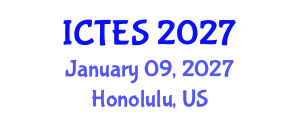 International Conference on Teaching and Education Sciences (ICTES) January 09, 2027 - Honolulu, United States International Conference on Teaching and Education Sciences (ICTES) January 09, 2027 - Honolulu, United States
