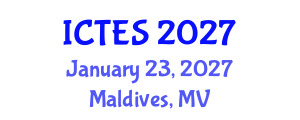 International Conference on Teaching and Education Sciences (ICTES) January 23, 2027 - Maldives, Maldives International Conference on Teaching and Education Sciences (ICTES) January 23, 2027 - Maldives, Maldives