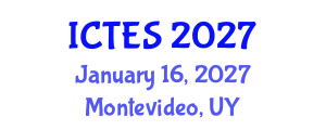 International Conference on Teaching and Education Sciences (ICTES) January 16, 2027 - Montevideo, Uruguay International Conference on Teaching and Education Sciences (ICTES) January 16, 2027 - Montevideo, Uruguay