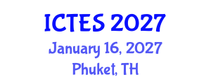 International Conference on Teaching and Education Sciences (ICTES) January 16, 2027 - Phuket, Thailand International Conference on Teaching and Education Sciences (ICTES) January 16, 2027 - Phuket, Thailand
