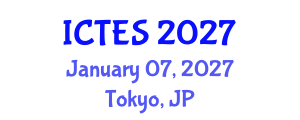 International Conference on Teaching and Education Sciences (ICTES) January 07, 2027 - Tokyo, Japan International Conference on Teaching and Education Sciences (ICTES) January 07, 2027 - Tokyo, Japan