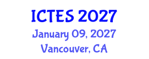 International Conference on Teaching and Education Sciences (ICTES) January 09, 2027 - Vancouver, Canada International Conference on Teaching and Education Sciences (ICTES) January 09, 2027 - Vancouver, Canada