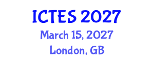 International Conference on Teaching and Education Sciences (ICTES) March 15, 2027 - London, United Kingdom International Conference on Teaching and Education Sciences (ICTES) March 15, 2027 - London, United Kingdom