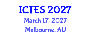 International Conference on Teaching and Education Sciences (ICTES) March 17, 2027 - Melbourne, Australia International Conference on Teaching and Education Sciences (ICTES) March 17, 2027 - Melbourne, Australia