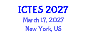 International Conference on Teaching and Education Sciences (ICTES) March 17, 2027 - New York, United States International Conference on Teaching and Education Sciences (ICTES) March 17, 2027 - New York, United States
