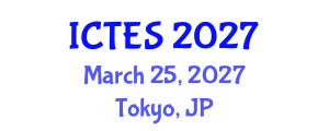 International Conference on Teaching and Education Sciences (ICTES) March 25, 2027 - Tokyo, Japan International Conference on Teaching and Education Sciences (ICTES) March 25, 2027 - Tokyo, Japan