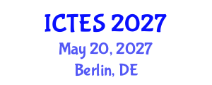 International Conference on Teaching and Education Sciences (ICTES) May 20, 2027 - Berlin, Germany International Conference on Teaching and Education Sciences (ICTES) May 20, 2027 - Berlin, Germany