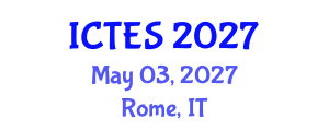 International Conference on Teaching and Education Sciences (ICTES) May 03, 2027 - Rome, Italy