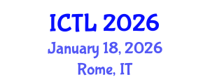 International Conference on Teaching and Learning (ICTL) January 18, 2026 - Rome, Italy