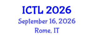 International Conference on Teaching and Learning (ICTL) September 16, 2026 - Rome, Italy