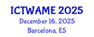 International Conference on Technologies in Water, Agriculture Microbiology and Ecotoxicology (ICTWAME) December 16, 2025 - Barcelona, Spain