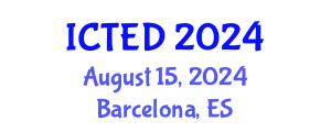 International Conference on Technology, Education and Development (ICTED) August 15, 2024 - Barcelona, Spain