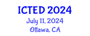 International Conference on Technology, Education and Development (ICTED) July 11, 2024 - Ottawa, Canada