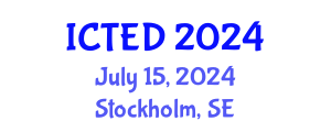 International Conference on Technology, Education and Development (ICTED) July 15, 2024 - Stockholm, Sweden
