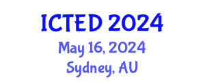 International Conference on Technology, Education and Development (ICTED) May 16, 2024 - Sydney, Australia