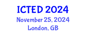 International Conference on Technology, Education and Development (ICTED) November 25, 2024 - London, United Kingdom