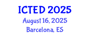 International Conference on Technology, Education and Development (ICTED) August 16, 2025 - Barcelona, Spain