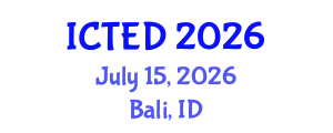 International Conference on Technology, Education and Development (ICTED) July 15, 2026 - Bali, Indonesia