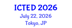 International Conference on Technology, Education and Development (ICTED) July 22, 2026 - Tokyo, Japan