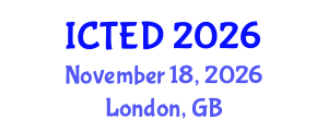 International Conference on Technology, Education and Development (ICTED) November 18, 2026 - London, United Kingdom