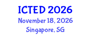 International Conference on Technology, Education and Development (ICTED) November 18, 2026 - Singapore, Singapore