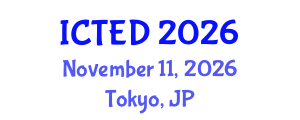 International Conference on Technology, Education and Development (ICTED) November 11, 2026 - Tokyo, Japan