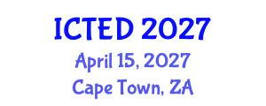 International Conference on Technology, Education and Development (ICTED) April 15, 2027 - Cape Town, South Africa International Conference on Technology, Education and Development (ICTED) April 15, 2027 - Cape Town, South Africa