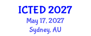 International Conference on Technology, Education and Development (ICTED) May 17, 2027 - Sydney, Australia International Conference on Technology, Education and Development (ICTED) May 17, 2027 - Sydney, Australia