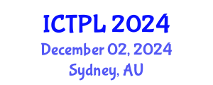 International Conference on Technology Policy and Law (ICTPL) December 02, 2024 - Sydney, Australia