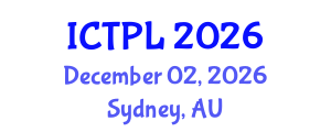 International Conference on Technology Policy and Law (ICTPL) December 02, 2026 - Sydney, Australia International Conference on Technology Policy and Law (ICTPL) December 02, 2026 - Sydney, Australia