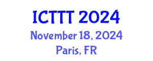 International Conference on Telecare, Telehealth and Telemedicine (ICTTT) November 18, 2024 - Paris, France