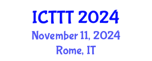 International Conference on Telecare, Telehealth and Telemedicine (ICTTT) November 11, 2024 - Rome, Italy