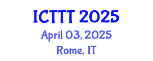 International Conference on Telecare, Telehealth and Telemedicine (ICTTT) April 03, 2025 - Rome, Italy