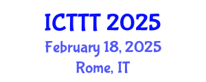 International Conference on Telecare, Telehealth and Telemedicine (ICTTT) February 18, 2025 - Rome, Italy
