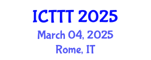 International Conference on Telecare, Telehealth and Telemedicine (ICTTT) March 04, 2025 - Rome, Italy