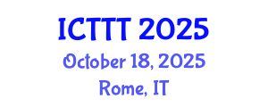 International Conference on Telecare, Telehealth and Telemedicine (ICTTT) October 18, 2025 - Rome, Italy