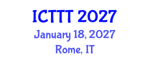 International Conference on Telecare, Telehealth and Telemedicine (ICTTT) January 18, 2027 - Rome, Italy International Conference on Telecare, Telehealth and Telemedicine (ICTTT) January 18, 2027 - Rome, Italy