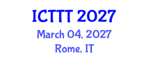 International Conference on Telecare, Telehealth and Telemedicine (ICTTT) March 04, 2027 - Rome, Italy International Conference on Telecare, Telehealth and Telemedicine (ICTTT) March 04, 2027 - Rome, Italy