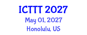 International Conference on Telecare, Telehealth and Telemedicine (ICTTT) May 01, 2027 - Honolulu, United States International Conference on Telecare, Telehealth and Telemedicine (ICTTT) May 01, 2027 - Honolulu, United States